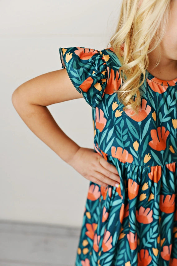 Brynn Floral Girls Dress