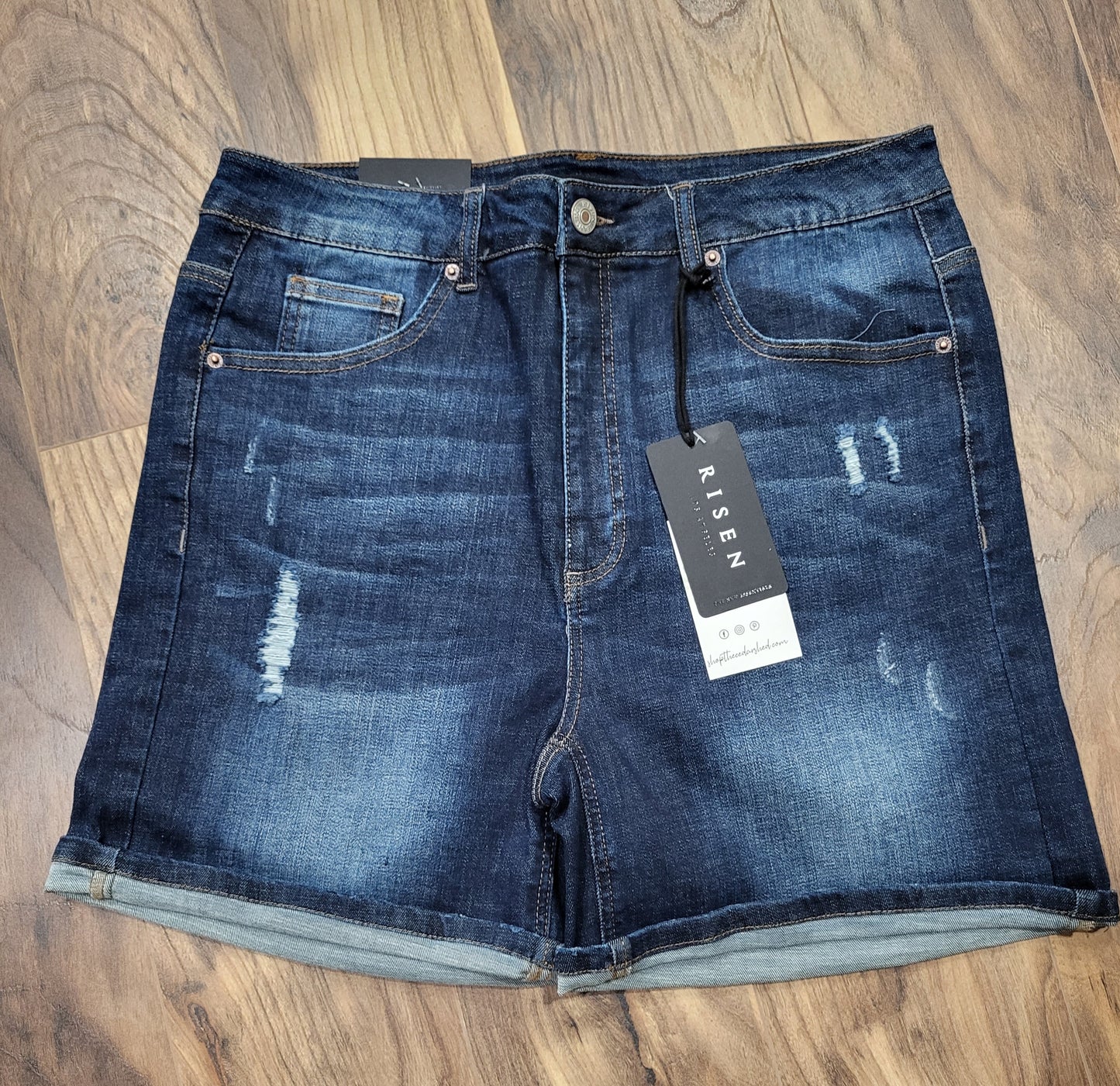 Risen Plus Size Shorts