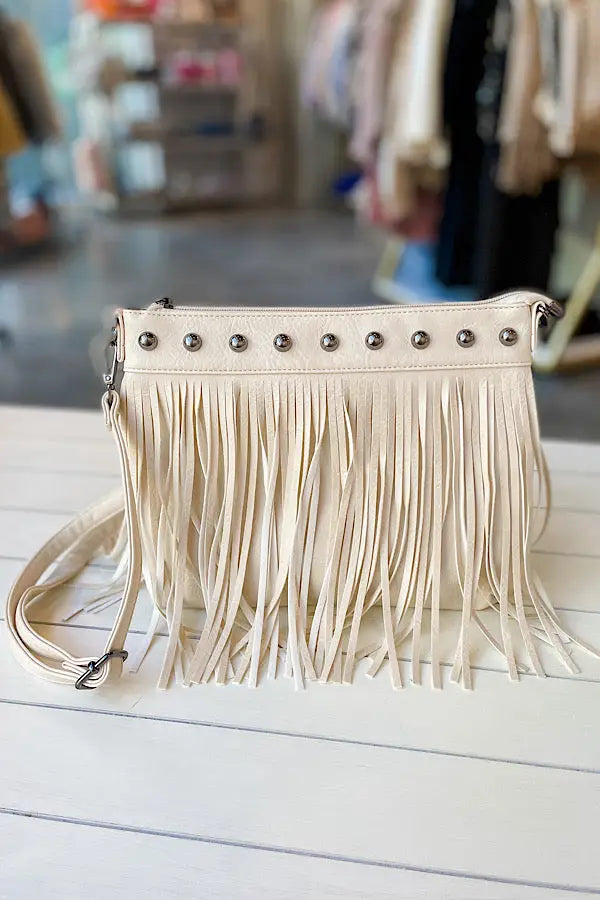 Studded Cowgirl Cream Purse