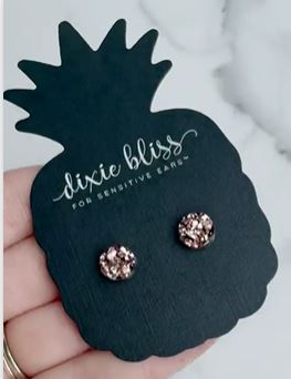 Mini Druzy in Glam Rose Gold