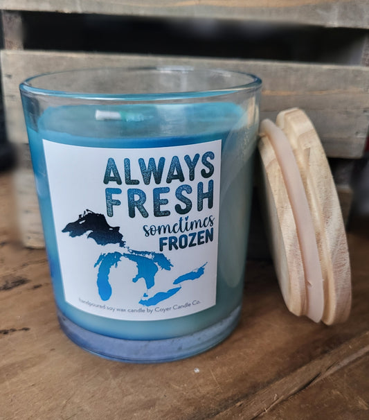 Always Fresh, Sometimes Frozen MI Candle