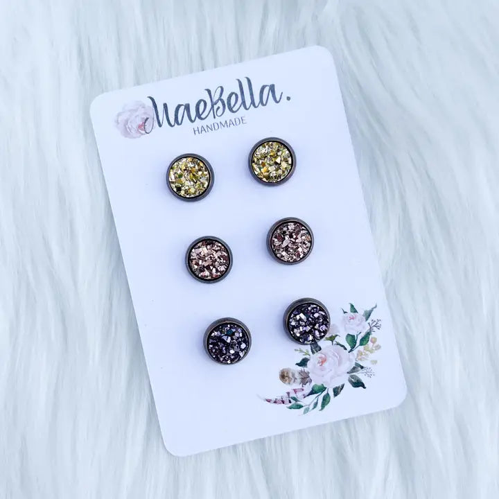 Fall Stud Earring Trio