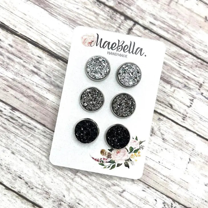 Neutral Druzy Trio