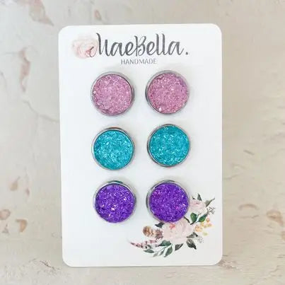 Mermaid Druzy Trio